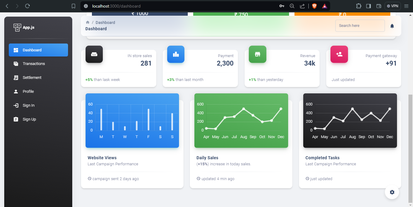 Theme-2 Dashboard